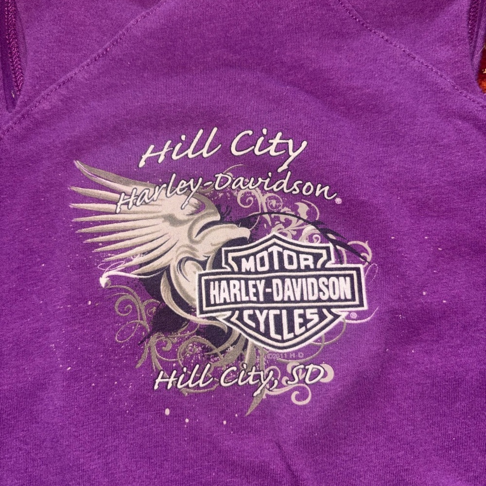 Harley-Davidson Purple Graphic Tank Top